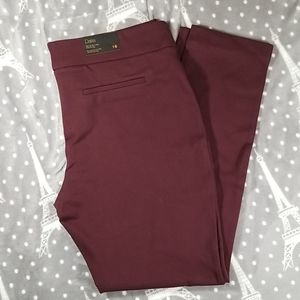 Dalia Burgundy Pull On Dress Pants
